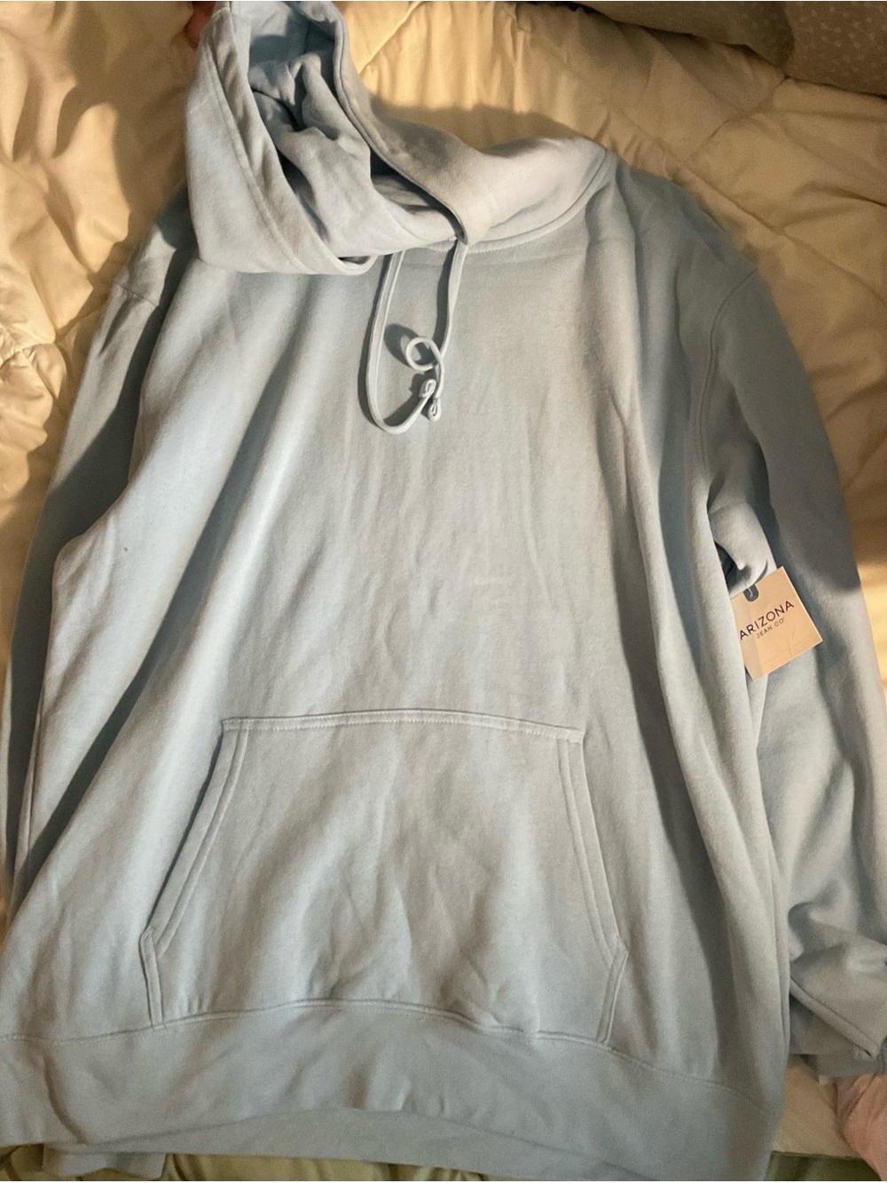 NWT Arizona Jean Company Clear Blue Crewneck Hoodie